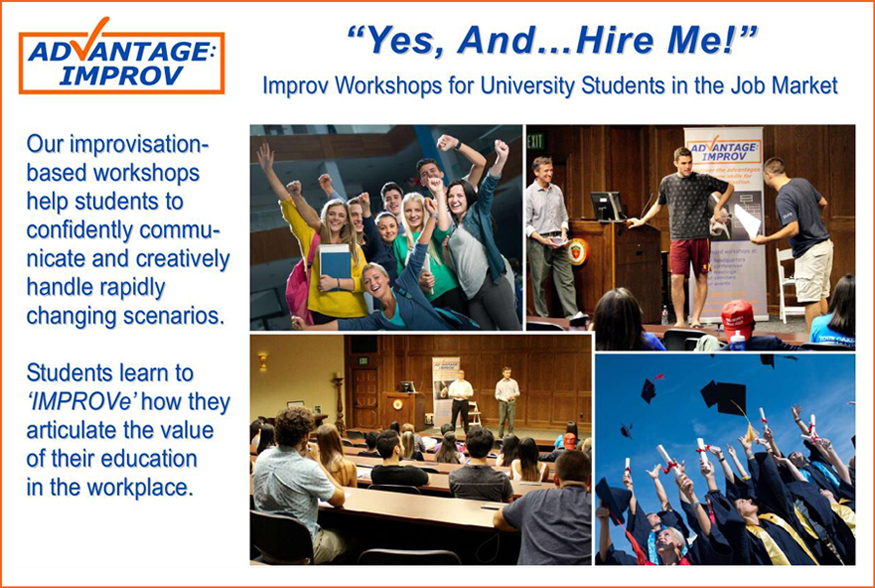 Advantage Improv Yes And Hire Me workshop